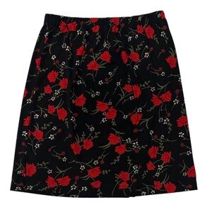 Casual Corner Whimsigoth Floral Print A-Line Skirt Size Medium Fairy Grunge